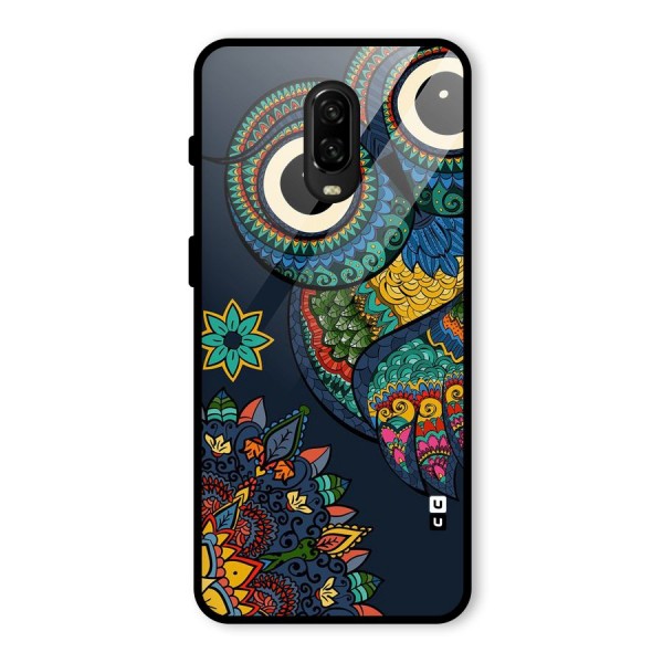 Owl Eyes Glass Back Case for OnePlus 6T