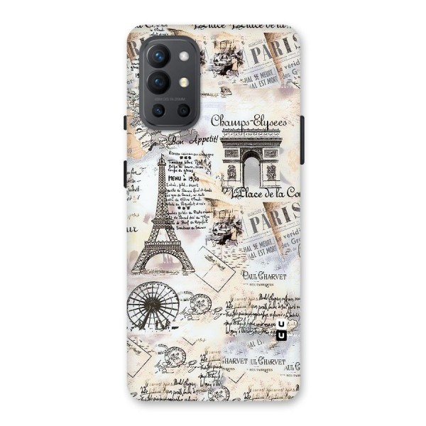 Paris Paper Back Case for OnePlus 9R