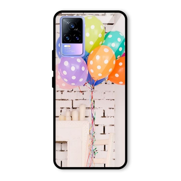 Party Balloons Glass Back Case for Vivo Y73