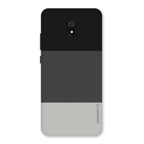 Pastel Black and Grey Back Case for Redmi 8A