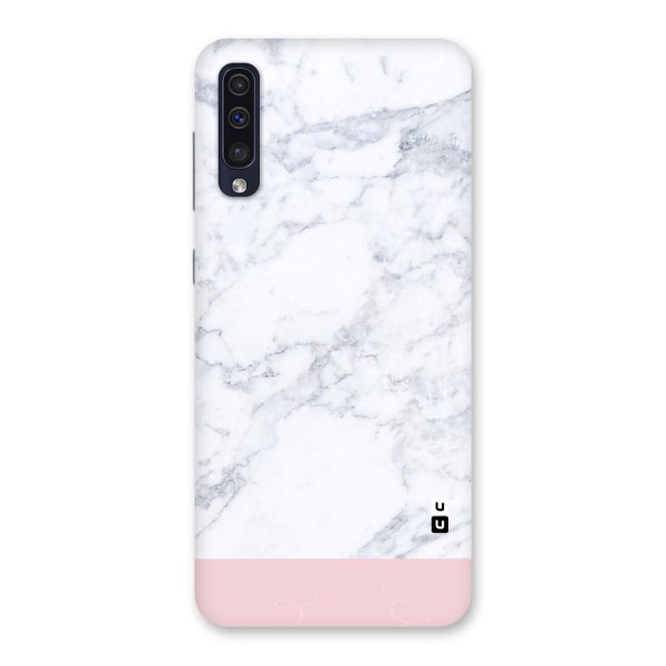 Pink White Merge Marble Back Case for Galaxy A50