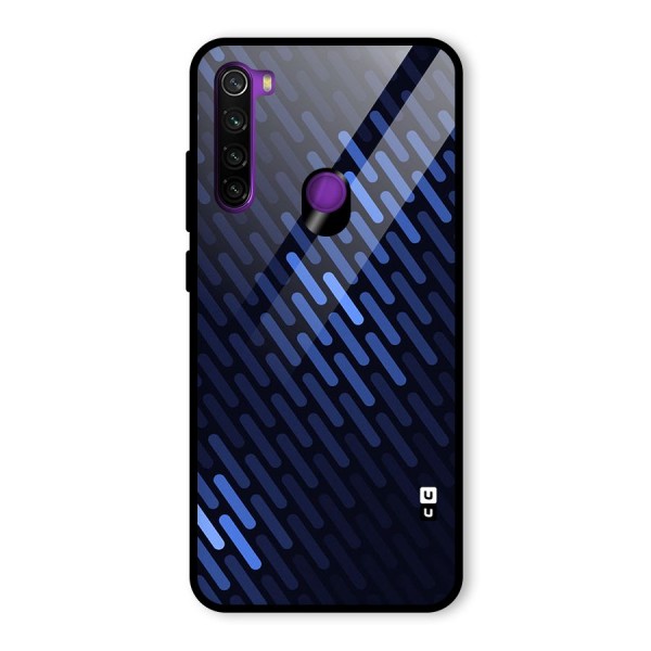 Pipe Shades Pattern Printed Glass Back Case for Redmi Note 8