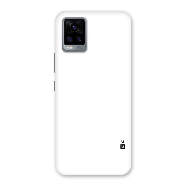 Plain White Back Case for Vivo V20