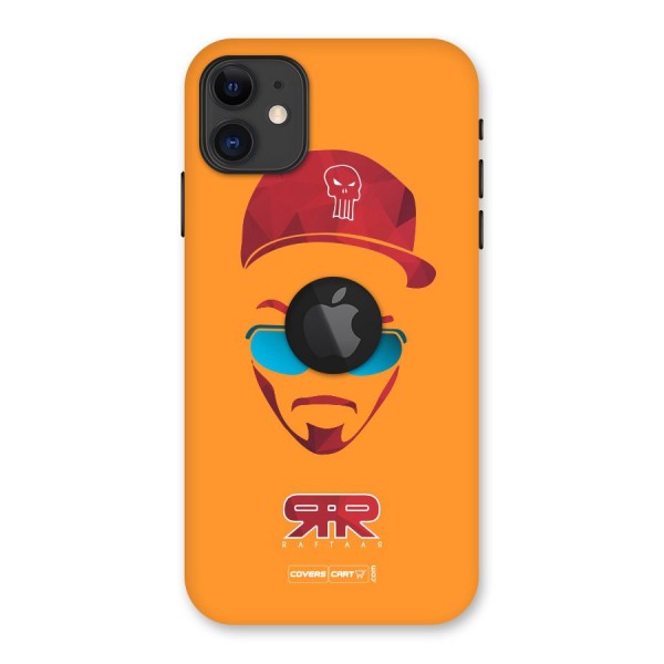 Raftaar Orange Back Case for iPhone 11 Logo Cut