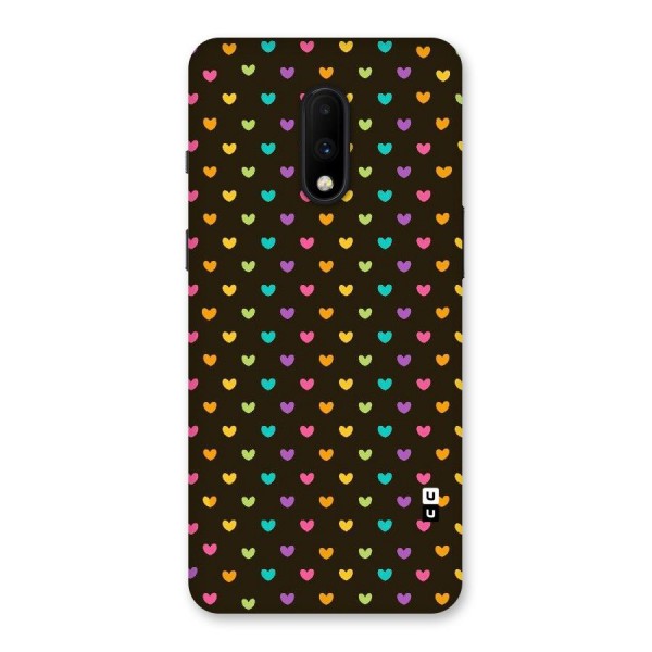Rainbow Hearts Back Case for OnePlus 7