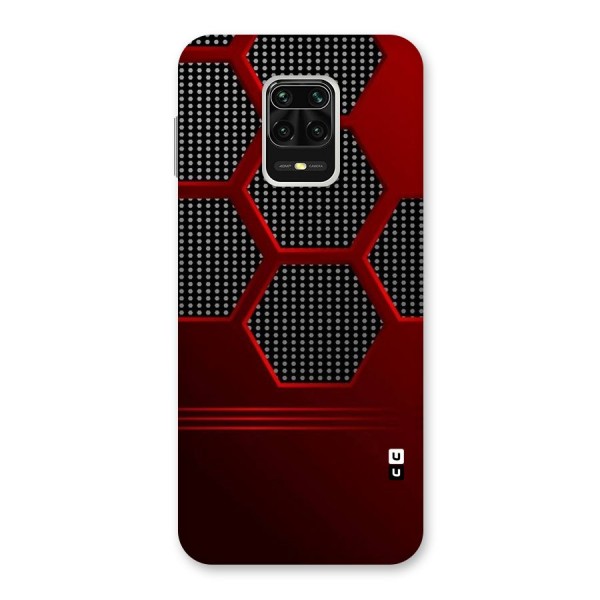 Red Black Hexagons Back Case for Redmi Note 9 Pro Max