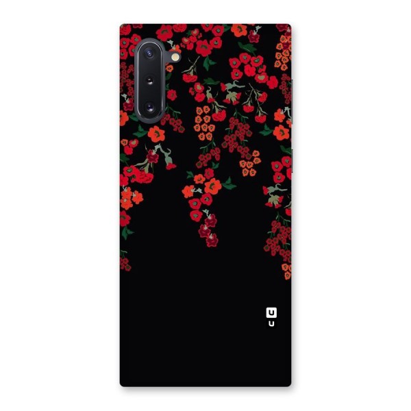 Red Floral Pattern Back Case for Galaxy Note 10