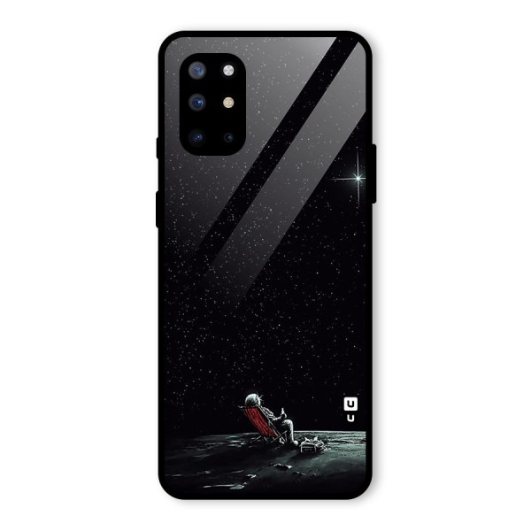 Resting Spaceman Face Glass Back Case for OnePlus 8T