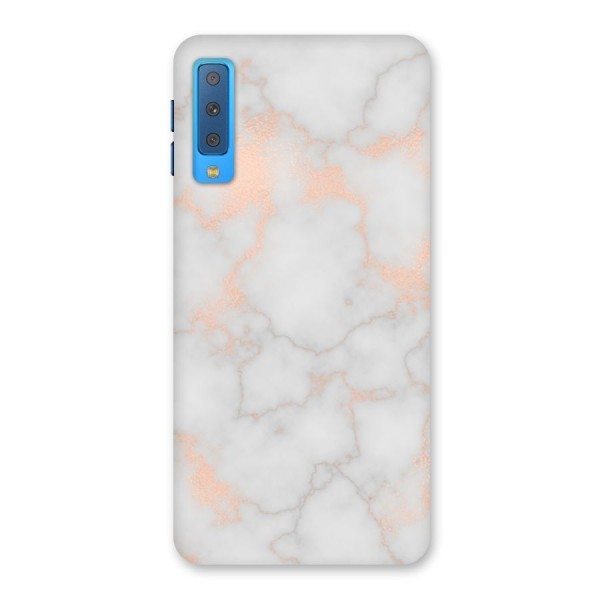RoseGold Marble Back Case for Galaxy A7 (2018)