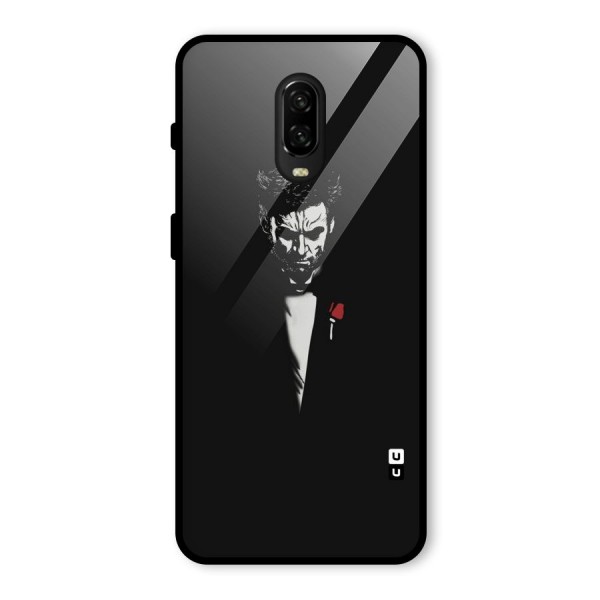 Rose Man Glass Back Case for OnePlus 6T