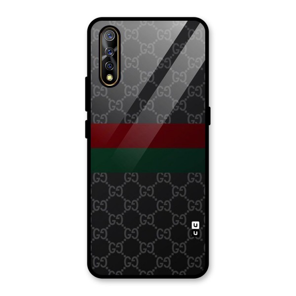 Royal Stripes Design Glass Back Case for Vivo S1