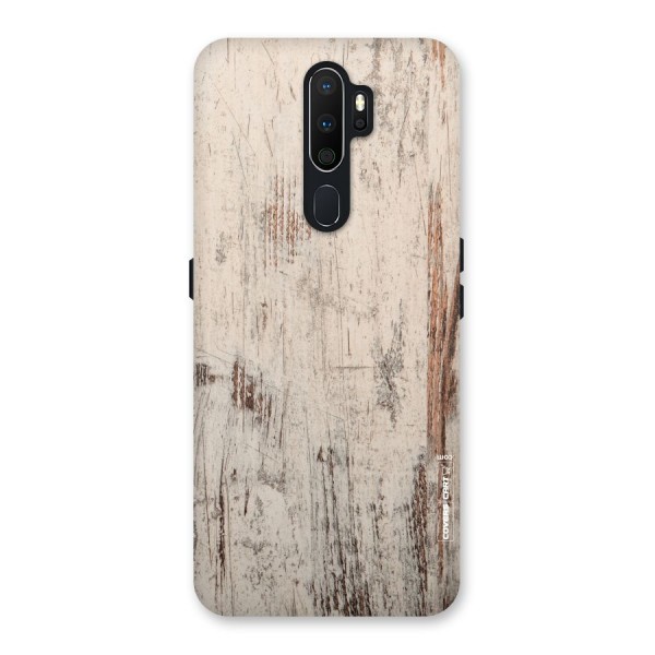 Rugged Wooden Texture Back Case for Oppo A5 (2020)