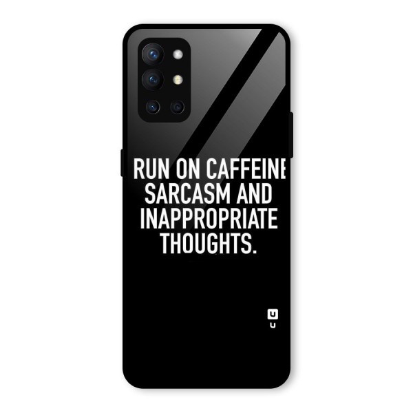 Sarcasm And Caffeine Glass Back Case for OnePlus 9R