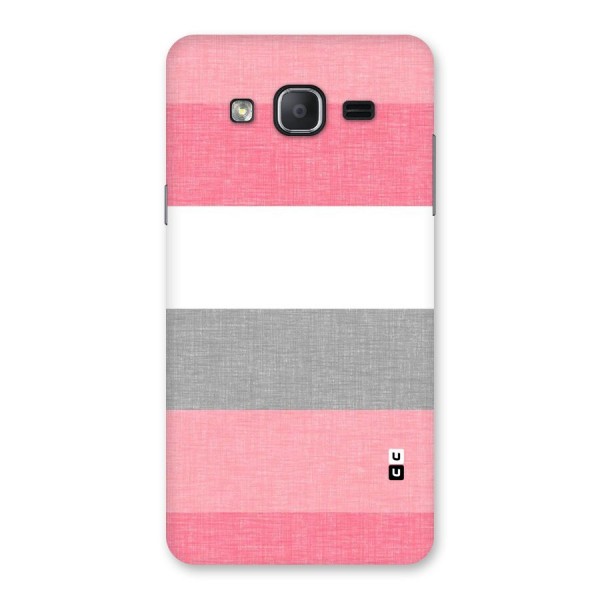 Shades Pink Stripes Back Case for Galaxy On7 Pro