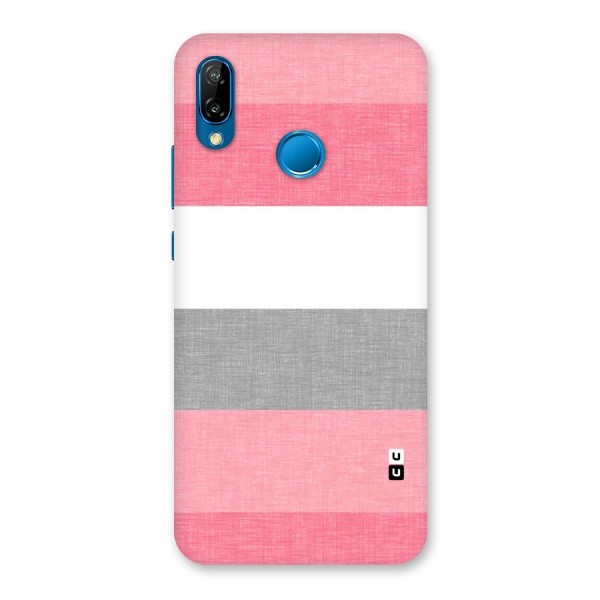 Shades Pink Stripes Back Case for Huawei P20 Lite