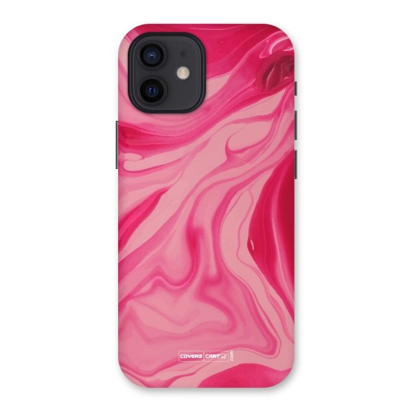 Sizzling Pink Marble Texture Back Case for iPhone 12