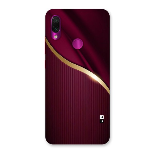 Smooth Maroon Back Case for Redmi Note 7 Pro