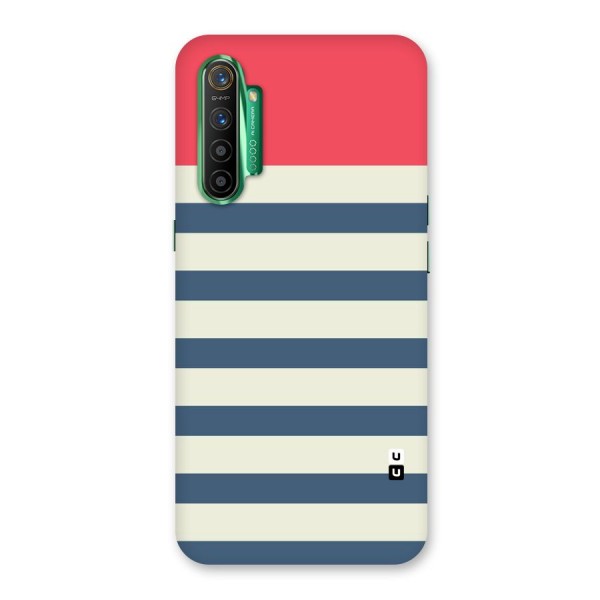 Solid Orange And Stripes Back Case for Realme X2