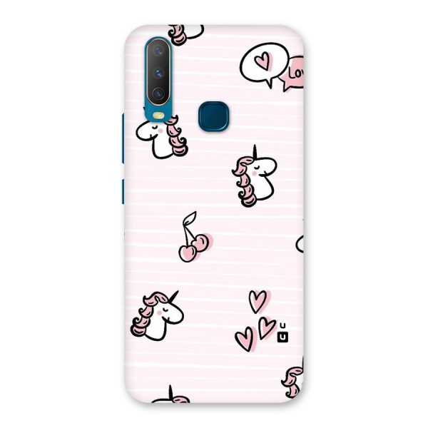 Strawberries And Unicorns Back Case for Vivo Y11