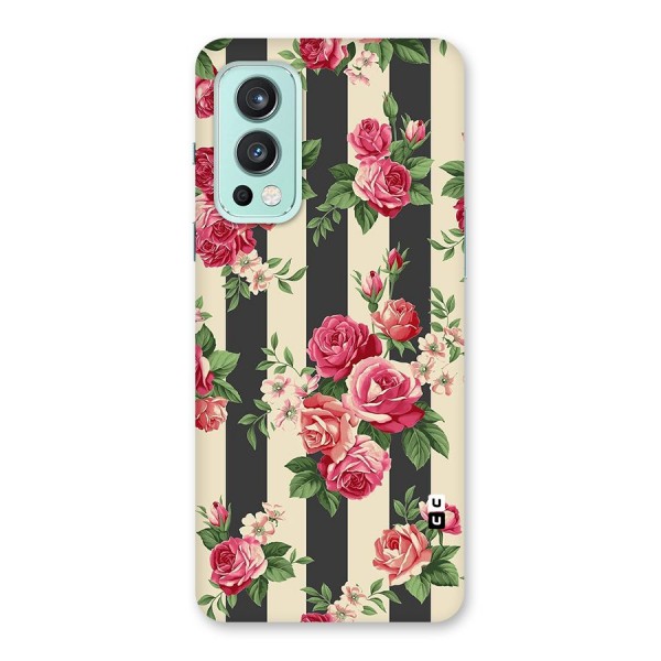 Stripes And Floral Back Case for OnePlus Nord 2 5G