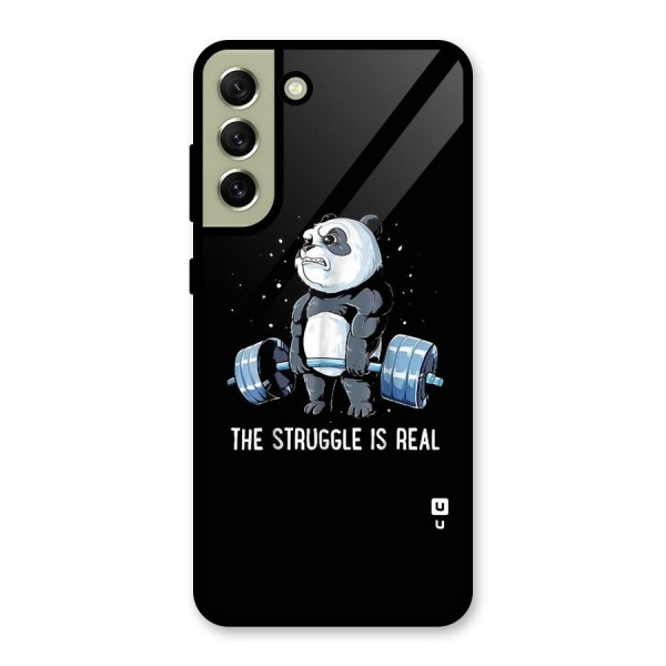 Struggle is Real Panda Glass Back Case for Galaxy S21 FE 5G