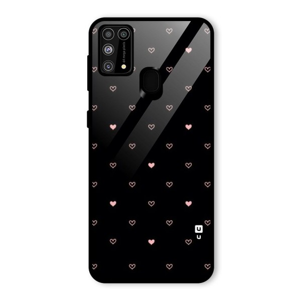 Tiny Little Pink Pattern Glass Back Case for Galaxy M31
