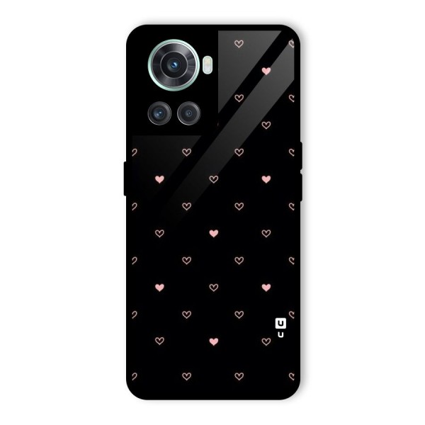 Tiny Little Pink Pattern Glass Back Case for OnePlus 10R