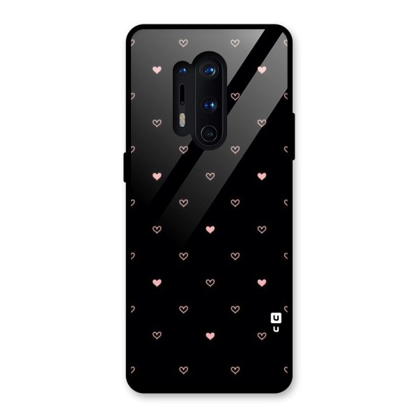 Tiny Little Pink Pattern Glass Back Case for OnePlus 8 Pro