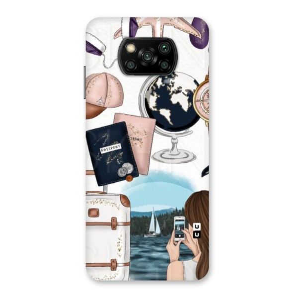 Travel Diaries Back Case for Poco X3
