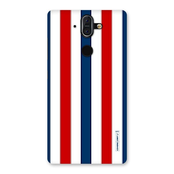 Tricolor Stripes Back Case for Nokia 8 Sirocco