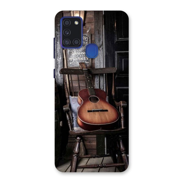 Vintage Chair Guitar Back Case for Galaxy A21s