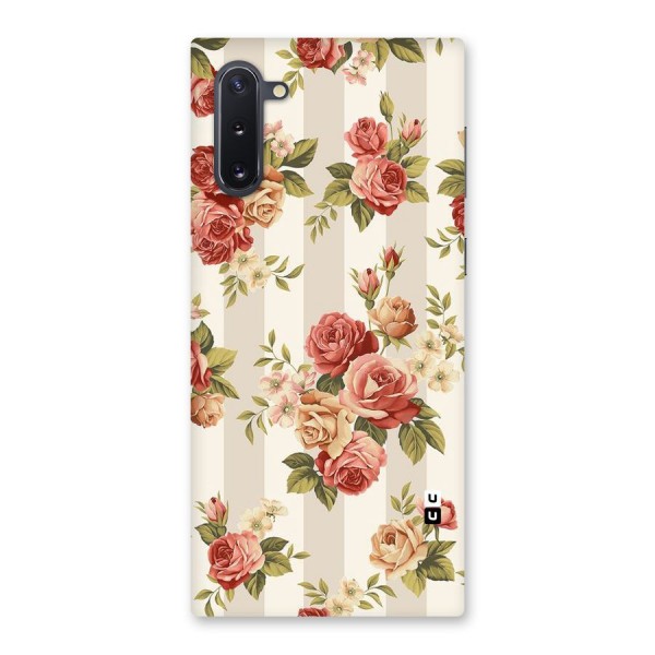 Vintage Color Flowers Back Case for Galaxy Note 10