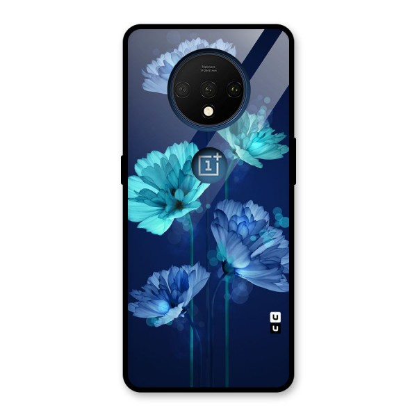 Water Flowers Glass Back Case for OnePlus 7T