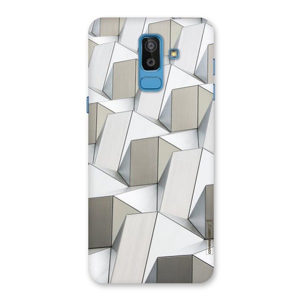 White Abstract Art Back Case for Galaxy On8 (2018)