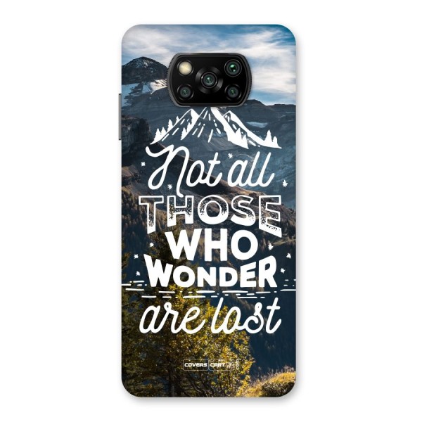 Wonder Lost Back Case for Poco X3