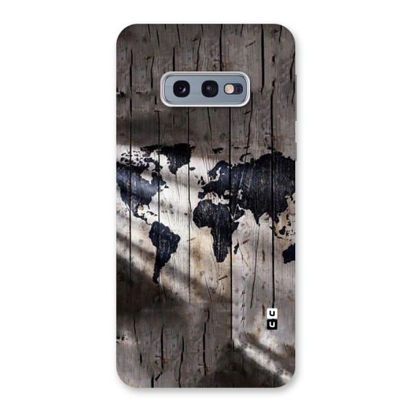 World Map Wood Design Back Case for Galaxy S10e