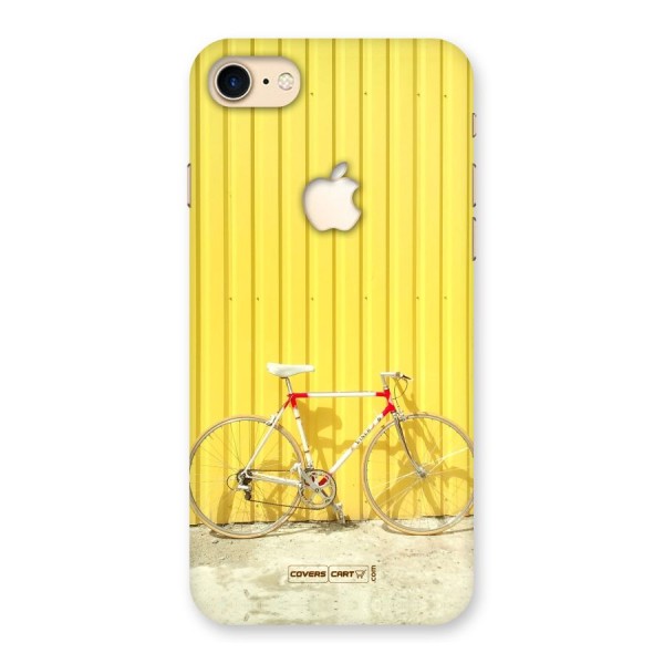 Yellow Cycle Classic Back Case for iPhone 7 Apple Cut