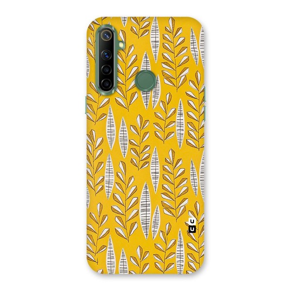 Yellow Leaf Pattern Back Case for Realme Narzo 10