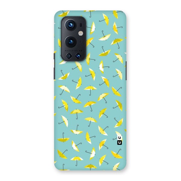 Yellow Umbrella Pattern Back Case for OnePlus 9 Pro