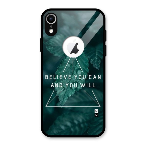 You Will Glass Back Case for iPhone XR Logo Cut