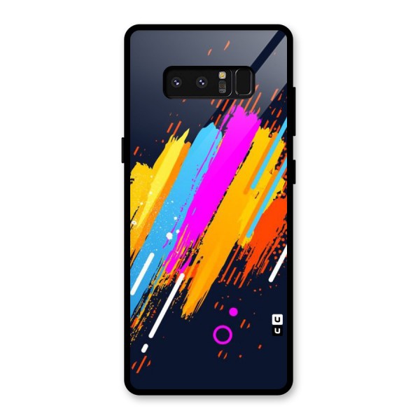 Abstract Shades Glass Back Case for Galaxy Note 8