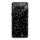 Black Constellation Pattern Glass Back Case for Galaxy Note 8