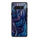 Blue and Purple Oil Paint Glass Back Case for Galaxy Note 8