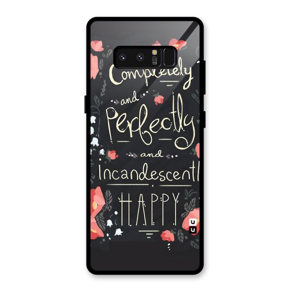Completely Happy Glass Back Case for Galaxy Note 8