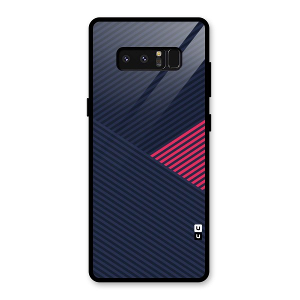Criscros Stripes Glass Back Case for Galaxy Note 8