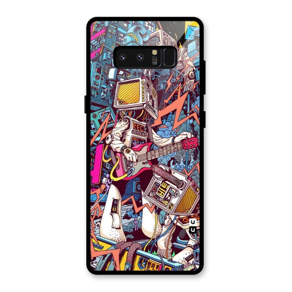 Electric Colors Glass Back Case for Galaxy Note 8