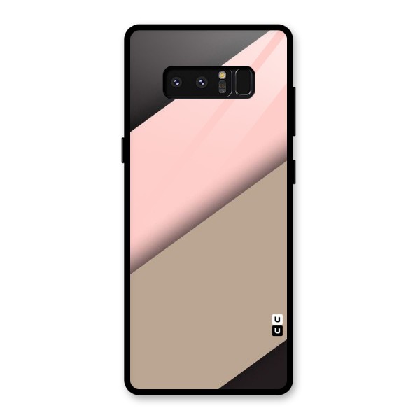 Pink Diagonal Glass Back Case for Galaxy Note 8