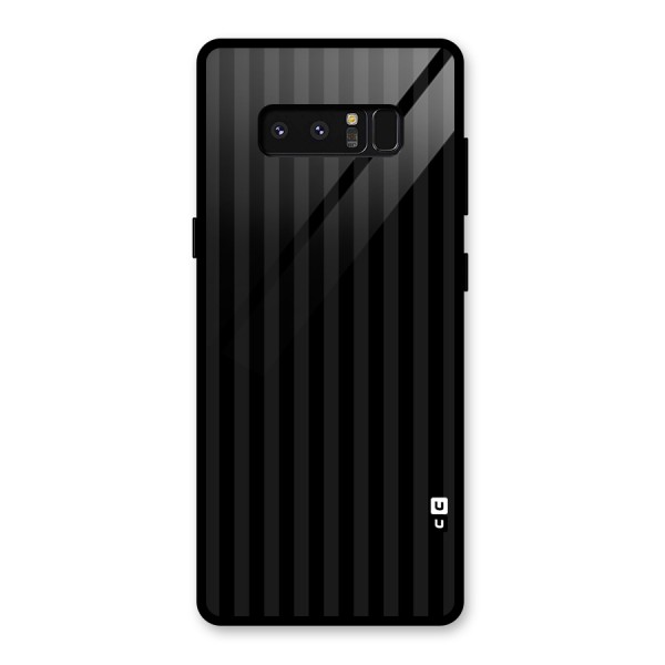 Pleasing Dark Stripes Glass Back Case for Galaxy Note 8