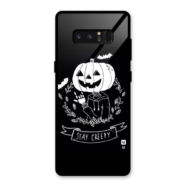 Stay Creepy Glass Back Case for Galaxy Note 8