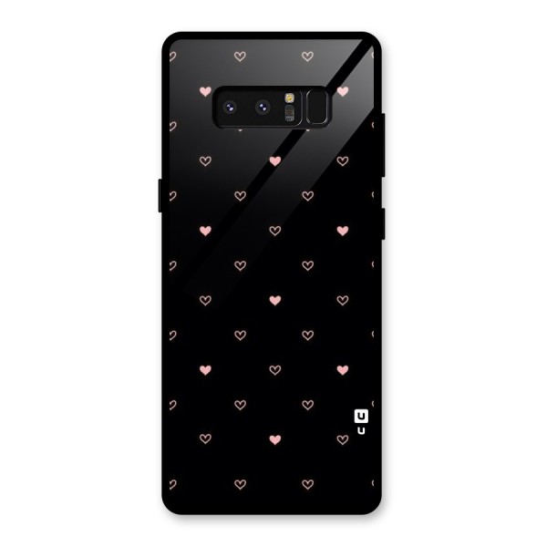 Tiny Little Pink Pattern Glass Back Case for Galaxy Note 8